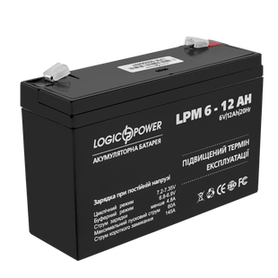 Аккумулятор AGM LogicPower LPM 6-12 AH