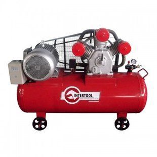 Компрессор 300 л, 15 HP, 11 кВт, 380 В, 8 атм, 1600 л/мин. 3 цилиндра INTERTOOL PT-0050