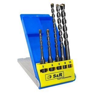 Набор буров S&R Meister SDS-plus 5шт