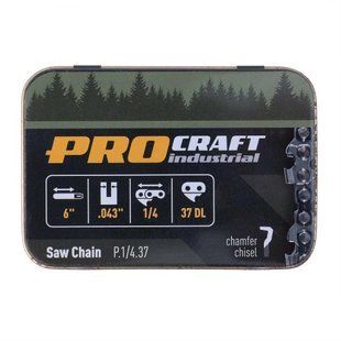 Цепь для цепной пилы Procraft industrial P.1/4.37 Universal 1/4" шаг 37 зв.