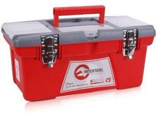 Ящик для инструментов с металлическими замками, 16" 415x210x190 мм INTERTOOL