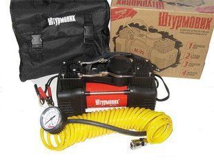 Компресор Штурмовик AC-72 150psi/25Amp/60л/шл/клеми/2ци