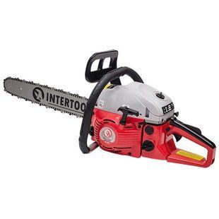 Мотопила цепная 2.2кВт., 52 см3, шина 45 см., 3200 об/мин. Intertool DT-2208