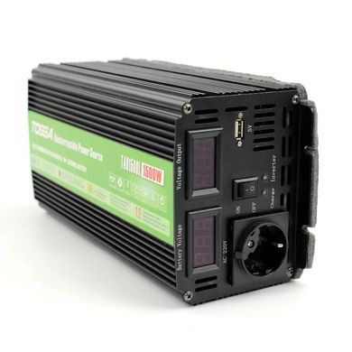 Преобразователь напряжения (инвертор) 12-220V 1500W Tossa TAU1500L с функцией UPS