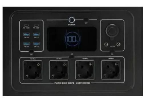 Портативная зарядная станция 2400Вт, 2232Вт*ч YATO YT-83095