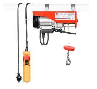 Лебідка електрична 220/230В, 500Вт, 125/250 кг, трос 3.0 мм*12м INTERTOOL GT1481