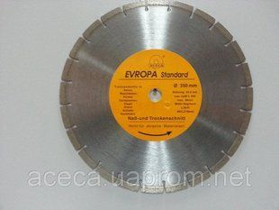 Диск алмазний "Evropa" 350*25.4 мм сегментний