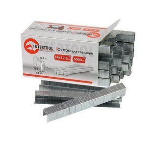 Скоба для степлера РТ-1610 INTERTOOL PT-8014 14x12.8мм (0.9x0.7мм) 5000шт/упак.