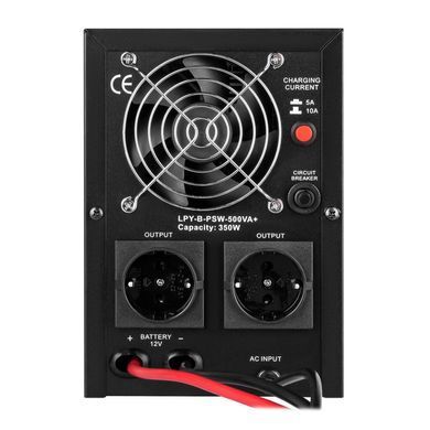ДБЖ LogicPower  з правильною синусоїдою 12V LPY-B-PSW-500VA+ (350Вт) 5A/10A