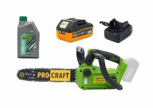 Акумуляторна ланцюгова пилка Procraft PKA42Li +1 Акб 20/4 Turbo + ЗУ 20/2.4 + олія для ланцюга 1л