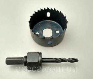 Коронка по дереву з перехідником "АСЕСА" 2 PCS (&Oslash;-54мм)