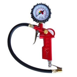 Пистолет для подкачки колес INTERTOOL PT-0504 с манометром 63 мм пневматический
