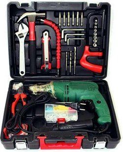 Дрель электрическая NOWA + набор инструемнта в кейсе Wi 950bl kit