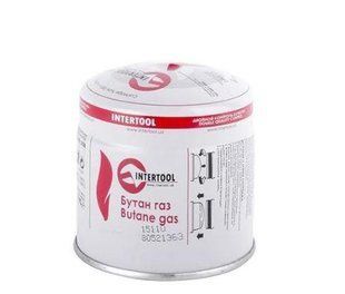 Картридж с газом бутан сменный 190 г. INTERTOOL GB-0050