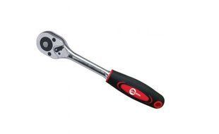Рукоятка с храповым механизмом на 45 зубов 1/4" (Проф) Cr-v INTERTOOL HT-2117