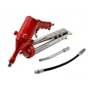 Пістолет INTERTOOL PT-0607 для видавлювання мастила пневматичний + дві насадки