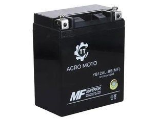 Акумулятор кислотний 12V/ 12Ah cтартовий для генератора Argo Moto YB12AL-BS(MF)