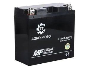 Акумулятор кислотний 12V/ 12.5 Ah cтартовий для генератора Argo Moto YT14B-4 (MF)
